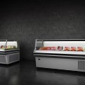 Modern Freezer Open Freezer 3d model