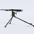 Tactical Heavy Machine Gun with Durable Tripod Stand for Military Use