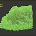 Wood And Stone Natural Formation With Lush Green Vegetation On Rocky Terrain