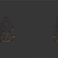 Gothic Architectural Design With Intricate Patterns Pointed Tops And Arched Structures