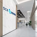 Modern Bright Spacious Bank Lobby With Comfortable Waiting Seats For Great Customer Service Experience
