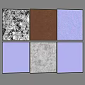 Wall Panels with Various Colors and Textures for Interior Design Options 3d model