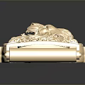 Elegant Luxury Belt With Golden Decorative Accents And White Fabric Strap