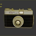 Vintage Stern V43 Retro Camera With Silver Black Body And Lens