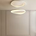 Modern Minimalist White Ceiling Light With Soft Glow For Home Interior Design 3d model