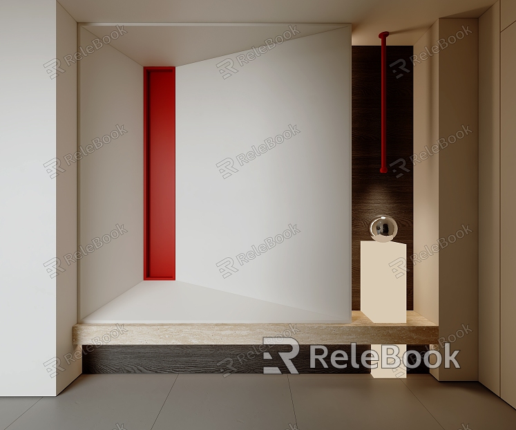 Modern Minimalist Entrance model