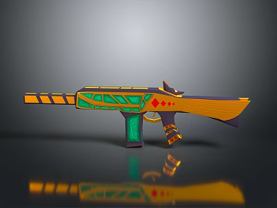 rifle semi-automatic rifle combat rifle battle rifle carbine war rifle attack rifle 3d model