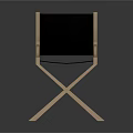 Comfortable Folding Lounge Chair with Wooden Frame Black Cushion and Armrests