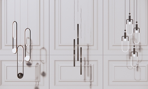 Modern chandelier 3d model