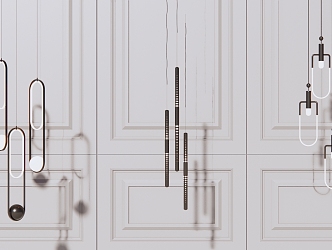 Modern chandelier 3d model