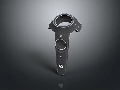 Black Computer Bracket Accessory With Circular Top Design And Functional Features 3d model