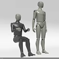 Commercial Mannequin Equipment Standing And Seated Fashion Display For Retail Stores