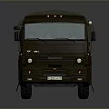 Military Truck With Green Canvas Cover And Six Wheel Dark Body Military Vehicle Design