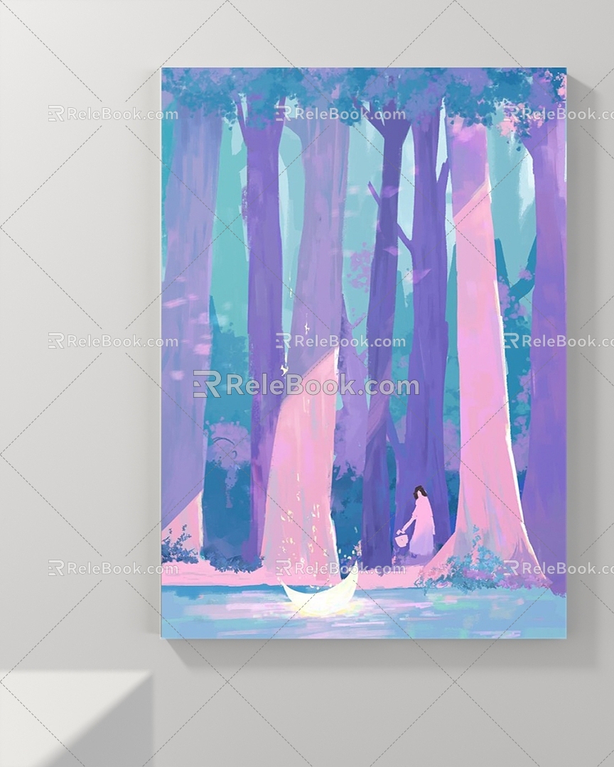 Decorative Painting Figure Painting Landscape Painting Animal Painting 3d model