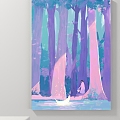 Decorative Painting Figure Painting Landscape Painting Animal Painting 3d model