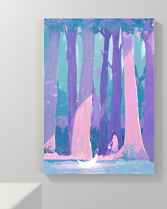 Decorative Painting Figure Painting Landscape Painting Animal Painting 3d model