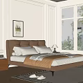 Double bed 3d model