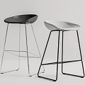 Modern Bar Chair Bar Chair Combination 3d model