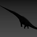 Game Movie Character Sauropod Dinosaur With Long Neck And Realistic Skin Texture