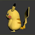 Pikachu Animated Creature Character With Yellow Fur Black Tipped Ears Red Cheeks Standing