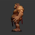 Muscular Fantasy Creature Character With Clawed Feet And Bulging Muscles