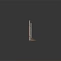 Architectural Building Models In Various Colors And Styles With Windows Doors And Reflective Ground