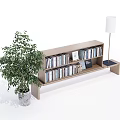 Modern Bookcase Simple Bookcase 3d model