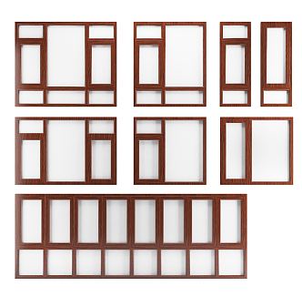 aluminum alloy windows modern windows 3d model