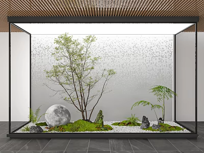 Indoor green landscape 3d model