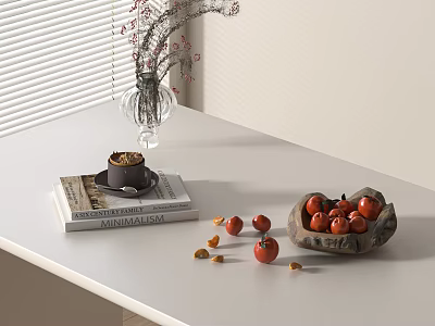 Modern Ornaments Combination Modern Vase Jewelry Ornaments Decorative Vase Book Fruit Plate Coffee Cup 3d model