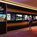 OUTDO 28th Outdoor Sports Gear Activity Exhibition Wall With Film Reel Decorations