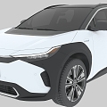 Toyota bZ4X 2023 Toyota New Energy Pure Electric Vehicle Source File fbx obj 3d model