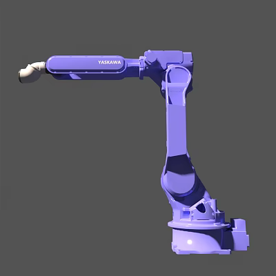 Purple YASKAWA Industrial Robot Arm With Advanced Smart Machinery Features 3d model