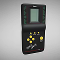 Game machine Tetris handheld brick game machine handheld game machine Nintendo red and white machine low face number low model simple model game film and television level realism 3d model