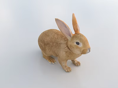Brown Reptile Figurine With Detailed Texture Standing On Light Background Surface 3d model