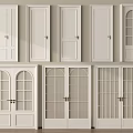 Various Modern White Hinged Doors With Glass Panels And Single Double Styles Designs