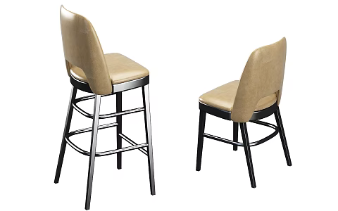 Modern Bar Chair 3d model