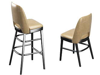 Modern Bar Chair 3d model