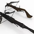 crossbow long range weapon cold weapon 3d model