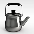 Tech Exhibition Hall Showcasing Modern Stainless Steel Kettle With Advanced Tech Design Elements