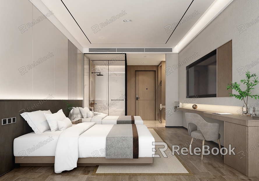 Modern Hotel Rooms model