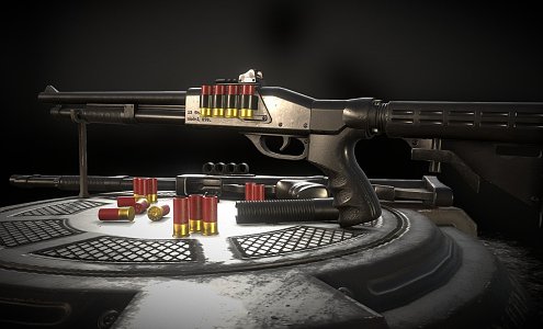 weapon shotgun 3d model