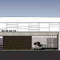 Modern Perfect Home Storefront with Soft Decor Fabric Lighting Glass Doors Lattice and Plants