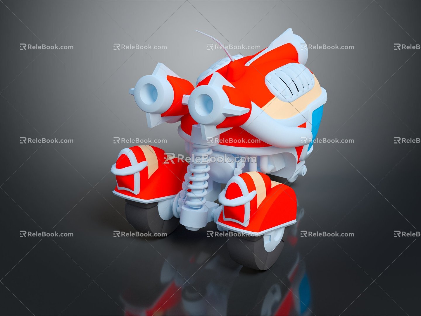 Modern toy car tricycle children toy car toy tricycle 3d model