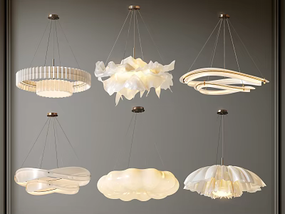 Modern Pendant Lights With Various Creative Shapes And Elegant Designs For Home Decor 3d model