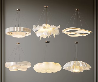 Cloud Chandelier Living Room Chandelier Bedroom Chandelier Art Chandelier Decorative Lighting Combination 3d model