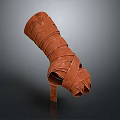 Fantasy Female Character And Mythical Creature In Wrapped Brown High Heels Design Ensemble