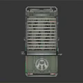 Green Off Road Vehicle Model With Camouflage Design And Roof Rack