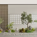 Modern landscape sketch 3d model