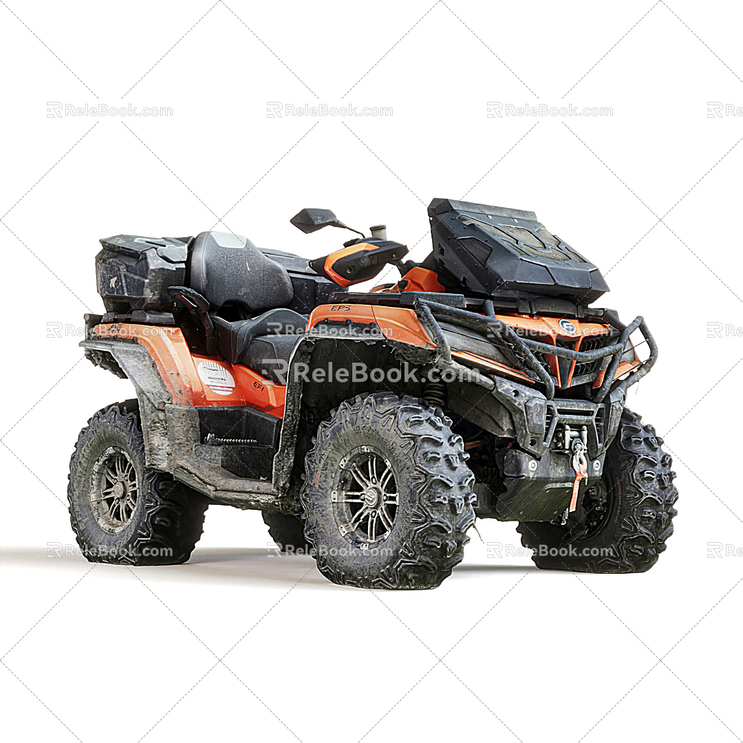 Modern motorcycle mountain buggy 3d model